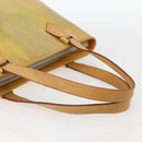 LOUIS VUITTON Monogram Vernis Houston Hand Bag Beige M91004 LV Auth 158036-7