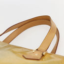 LOUIS VUITTON Monogram Vernis Houston Hand Bag Beige M91004 LV Auth 158036-8