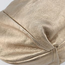 Salvatore Ferragamo Vala Hand Bag Leather Gold Auth 158040-11