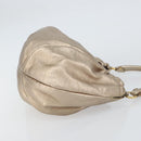 Salvatore Ferragamo Vala Hand Bag Leather Gold Auth 158040-4
