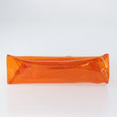 HERMES Vinyl Kelly Hand Bag Vinyl Orange Auth 158041-5