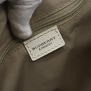 BURBERRY Nova Check Shoulder Bag PVC Light Blue Silver Auth 158044-17