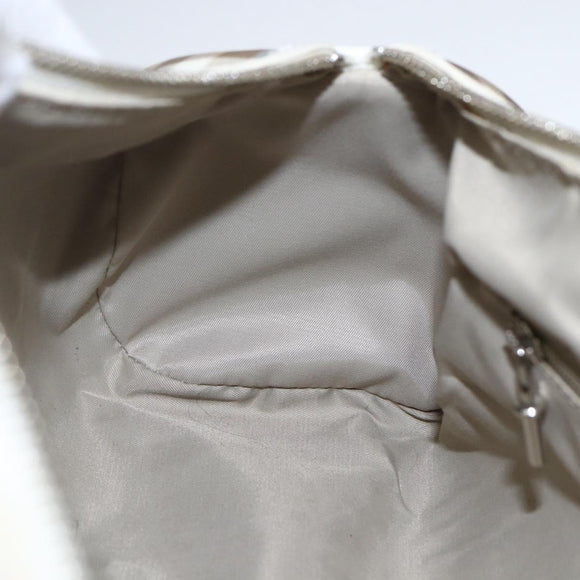 BURBERRY Nova Check Shoulder Bag PVC Light Blue Silver Auth 158044