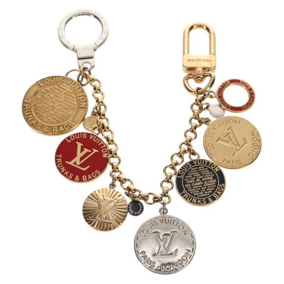 LOUIS VUITTON Porte Cles Chainne Key Holder metal T&B Gold M60076 Auth 158054V
