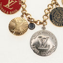 LOUIS VUITTON Porte Cles Chainne Key Holder metal T&B Gold M60076 Auth 158054V-3