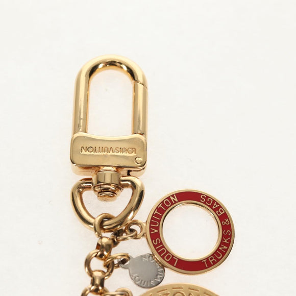 LOUIS VUITTON Porte Cles Chainne Key Holder metal T&B Gold M60076 Auth 158054V