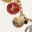 LOUIS VUITTON Porte Cles Chainne Key Holder metal T&B Gold M60076 Auth 158054V-6