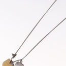 LOUIS VUITTON Collier Charms LV League LV Printed Initials Silver LV Auth 158055-10