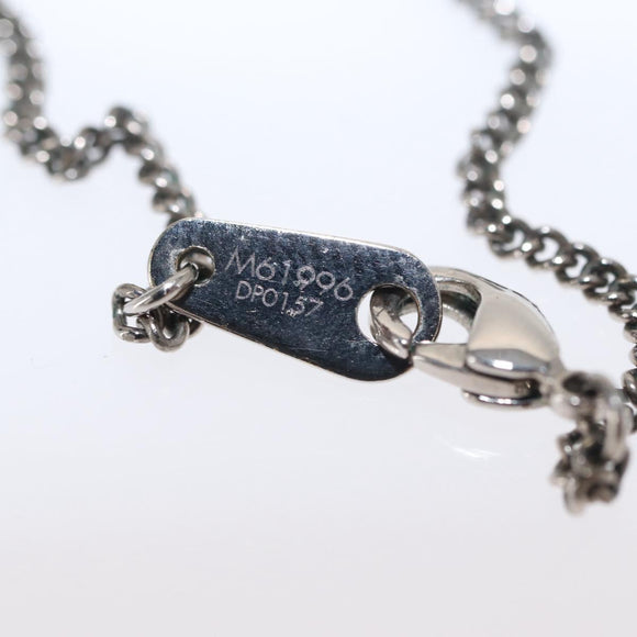 LOUIS VUITTON Collier Charms LV League LV Printed Initials Silver LV Auth 158055