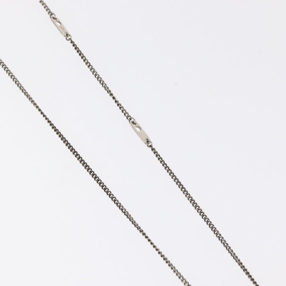 LOUIS VUITTON Collier Charms LV League LV Printed Initials Silver LV Auth 158055