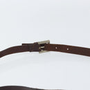 FENDI Zucca Canvas Shoulder Bag Black Brown Auth 158056-8