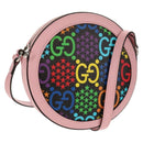 GUCCI GG Psychedelic Shoulder Bag PVC Multicolor Silver 603938 Auth 158059M-1