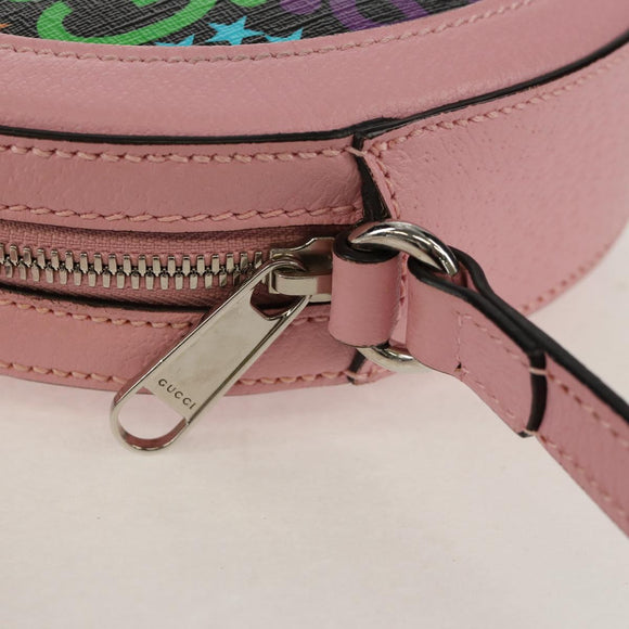 GUCCI GG Psychedelic Shoulder Bag PVC Multicolor Silver 603938 Auth 158059M