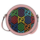 GUCCI GG Psychedelic Shoulder Bag PVC Multicolor Silver 603938 Auth 158059M-2