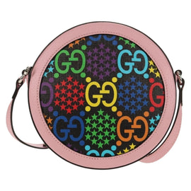 GUCCI GG Psychedelic Shoulder Bag PVC Multicolor Silver 603938 Auth 158059M - 0
