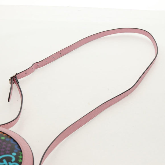 GUCCI GG Psychedelic Shoulder Bag PVC Multicolor Silver 603938 Auth 158059M