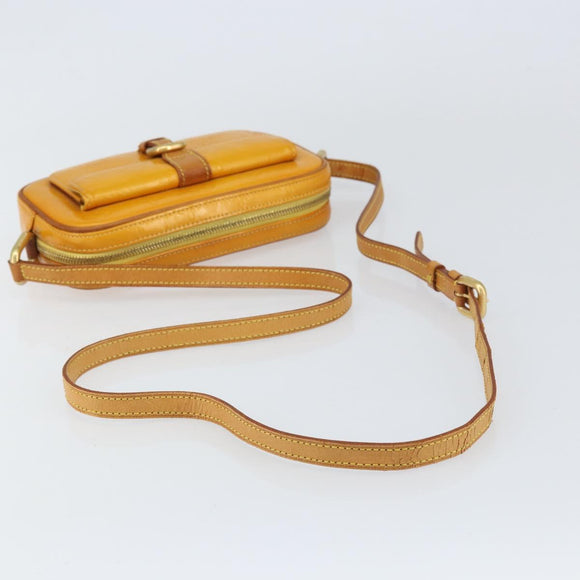 LOUIS VUITTON Monogram Vernis Christy MM Shoulder Bag Jaune M91108 Auth 158060