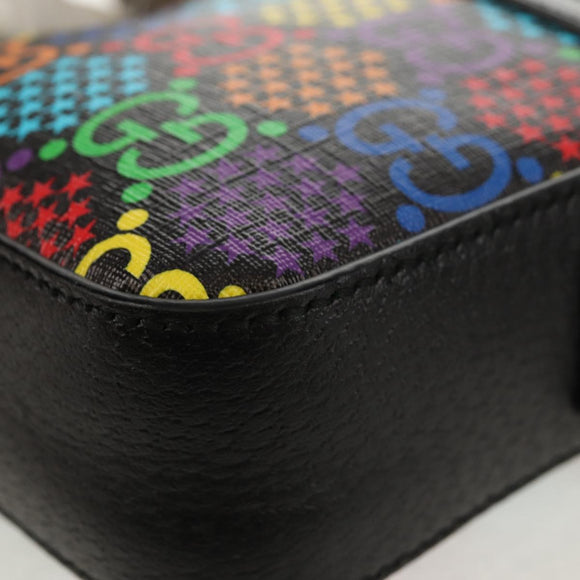 GUCCI GG Psychedelic Shoulder Bag Multicolor Silver 598103 Auth 158061M