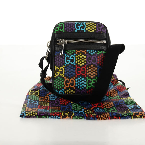 GUCCI GG Psychedelic Shoulder Bag Multicolor Silver 598103 Auth 158061M