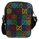GUCCI GG Psychedelic Shoulder Bag Multicolor Silver 598103 Auth 158061M-2