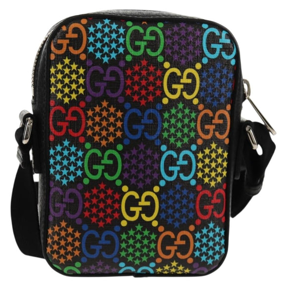 GUCCI GG Psychedelic Shoulder Bag Multicolor Silver 598103 Auth 158061M