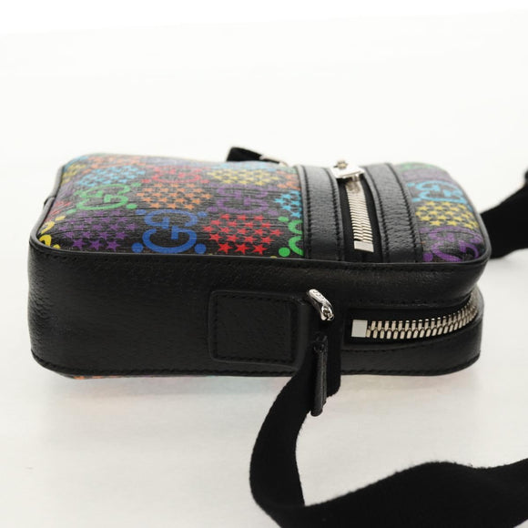 GUCCI GG Psychedelic Shoulder Bag Multicolor Silver 598103 Auth 158061M