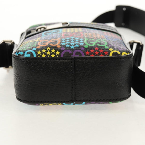 GUCCI GG Psychedelic Shoulder Bag Multicolor Silver 598103 Auth 158061M