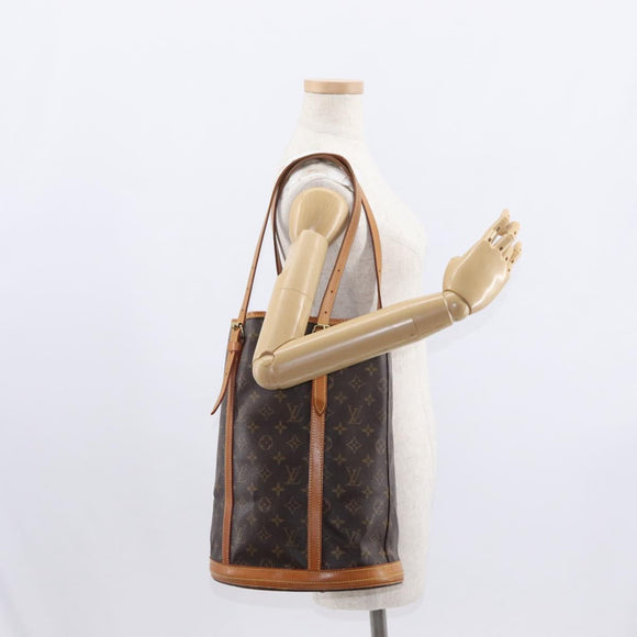 LOUIS VUITTON Monogram Bucket GM Shoulder Bag M42236 LV Auth 158063
