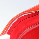 LOUIS VUITTON Monogram Vernis Houston Hand Bag Rouge M91092 LV Auth 158071-10