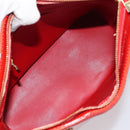 LOUIS VUITTON Monogram Vernis Houston Hand Bag Rouge M91092 LV Auth 158071-11