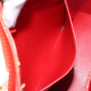 LOUIS VUITTON Monogram Vernis Houston Hand Bag Rouge M91092 LV Auth 158071-25