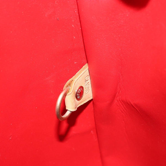 LOUIS VUITTON Monogram Vernis Houston Hand Bag Rouge M91092 LV Auth 158071