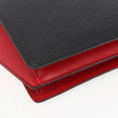 LOUIS VUITTON Epi Bicolor Varenne Hand Bag Black Red M52387 LV Auth 158074-15