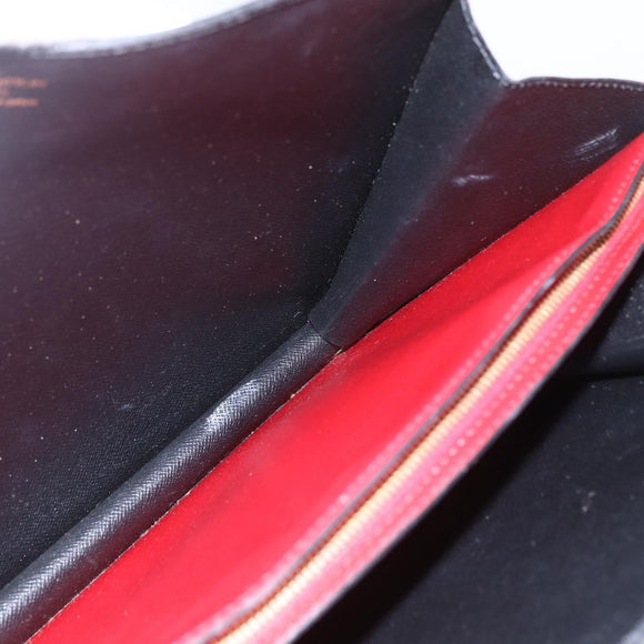 LOUIS VUITTON Epi Bicolor Varenne Hand Bag Black Red M52387 LV Auth 158074