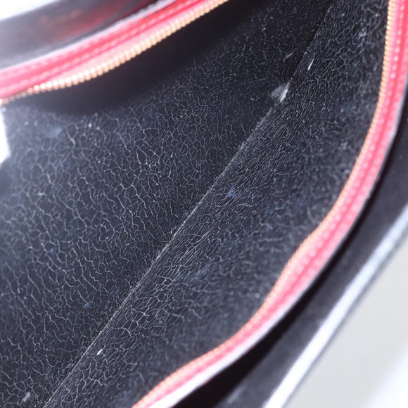 LOUIS VUITTON Epi Bicolor Varenne Hand Bag Black Red M52387 LV Auth 158074