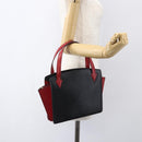 LOUIS VUITTON Epi Bicolor Varenne Hand Bag Black Red M52387 LV Auth 158074-22
