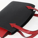 LOUIS VUITTON Epi Bicolor Varenne Hand Bag Black Red M52387 LV Auth 158074-6