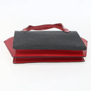 LOUIS VUITTON Epi Bicolor Varenne Hand Bag Black Red M52387 LV Auth 158074-5