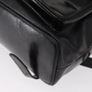 GUCCI Bamboo Backpack Enamel Black Silver 003 2058 0016 Auth 158076-18