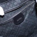 GUCCI Bamboo Backpack Enamel Black Silver 003 2058 0016 Auth 158076-23