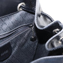 GUCCI Bamboo Backpack Enamel Black Silver 003 2058 0016 Auth 158076-26