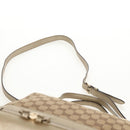 GUCCI GG Canvas Hand Bag 2way Beige Gold 269894 Auth 158077-12