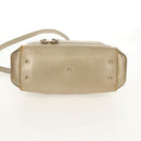 GUCCI GG Canvas Hand Bag 2way Beige Gold 269894 Auth 158077-13