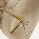 GUCCI GG Canvas Hand Bag 2way Beige Gold 269894 Auth 158077-10