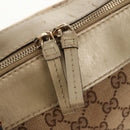 GUCCI GG Canvas Hand Bag 2way Beige Gold 269894 Auth 158077-19