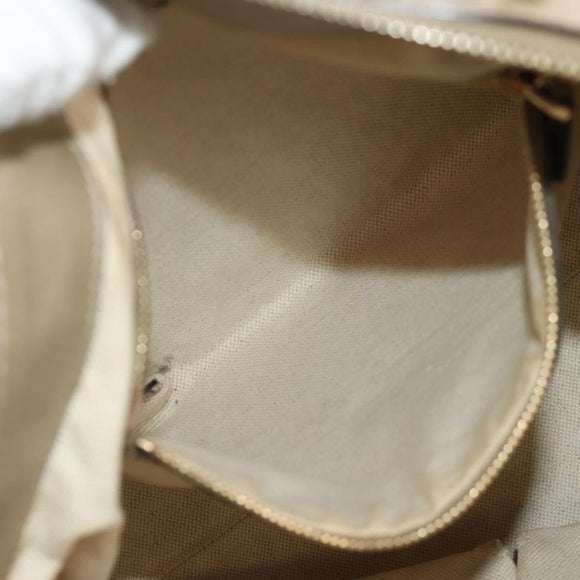 GUCCI GG Canvas Hand Bag 2way Beige Gold 269894 Auth 158077