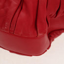 Christian Dior Shoulder Bag Leather Red Auth 158079V-18