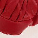 Christian Dior Shoulder Bag Leather Red Auth 158079V-20