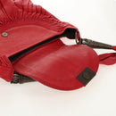 Christian Dior Shoulder Bag Leather Red Auth 158079V-22