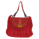 Christian Dior Shoulder Bag Leather Red Auth 158079V-13